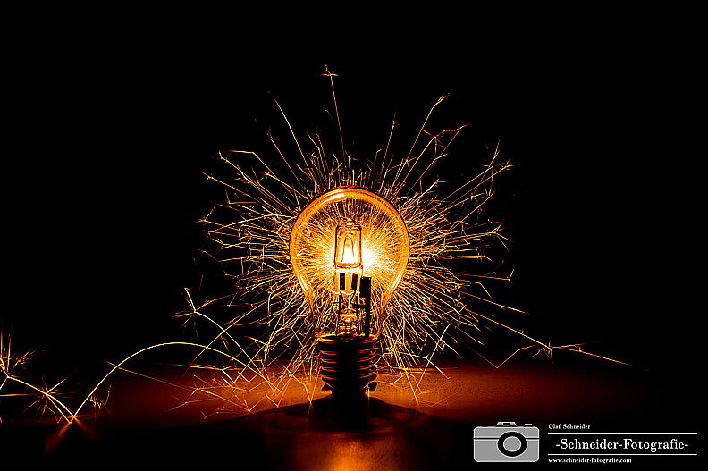 Glühbirne & Wunderkerze